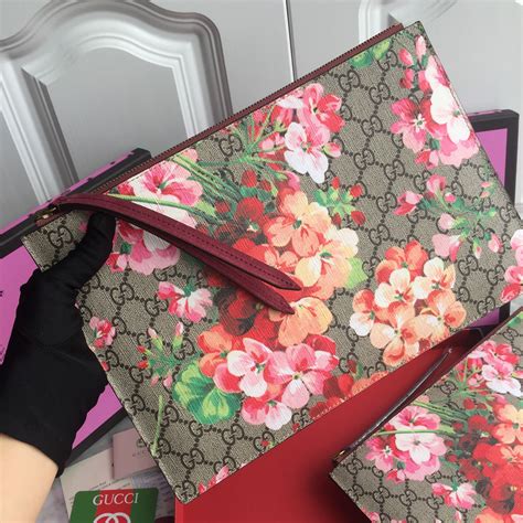 gucci clutch flower|authentic vintage gucci clutch.